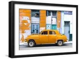 Cuba Fuerte Collection - Orange Classic American Car-Philippe Hugonnard-Framed Photographic Print