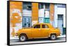 Cuba Fuerte Collection - Orange Classic American Car-Philippe Hugonnard-Framed Stretched Canvas