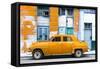 Cuba Fuerte Collection - Orange Classic American Car-Philippe Hugonnard-Framed Stretched Canvas