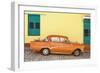 Cuba Fuerte Collection - Orange Classic Car in Trinidad-Philippe Hugonnard-Framed Photographic Print