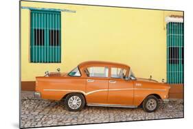 Cuba Fuerte Collection - Orange Classic Car in Trinidad-Philippe Hugonnard-Mounted Photographic Print