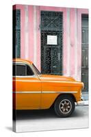 Cuba Fuerte Collection - Orange Classic Car-Philippe Hugonnard-Stretched Canvas