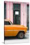 Cuba Fuerte Collection - Orange Classic Car-Philippe Hugonnard-Stretched Canvas