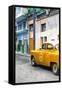 Cuba Fuerte Collection - Orange Taxi Car in Havana-Philippe Hugonnard-Framed Stretched Canvas