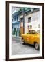 Cuba Fuerte Collection - Orange Taxi Car in Havana-Philippe Hugonnard-Framed Photographic Print