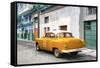 Cuba Fuerte Collection - Orange Taxi Pontiac 1953-Philippe Hugonnard-Framed Stretched Canvas