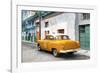 Cuba Fuerte Collection - Orange Taxi Pontiac 1953-Philippe Hugonnard-Framed Photographic Print