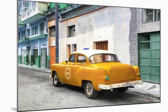 Cuba Fuerte Collection - Orange Taxi Pontiac 1953-Philippe Hugonnard-Mounted Photographic Print