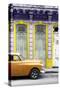 Cuba Fuerte Collection - Orange Vintage Car in Havana II-Philippe Hugonnard-Stretched Canvas