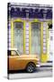 Cuba Fuerte Collection - Orange Vintage Car in Havana II-Philippe Hugonnard-Stretched Canvas