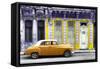 Cuba Fuerte Collection - Orange Vintage Car in Havana-Philippe Hugonnard-Framed Stretched Canvas