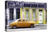 Cuba Fuerte Collection - Orange Vintage Car in Havana-Philippe Hugonnard-Stretched Canvas