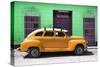 Cuba Fuerte Collection - Orange Vintage Car-Philippe Hugonnard-Stretched Canvas