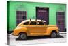 Cuba Fuerte Collection - Orange Vintage Car-Philippe Hugonnard-Stretched Canvas