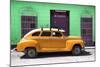 Cuba Fuerte Collection - Orange Vintage Car-Philippe Hugonnard-Mounted Photographic Print