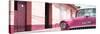 Cuba Fuerte Collection Panoramic - 1955 Chevy Pink Car-Philippe Hugonnard-Stretched Canvas