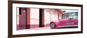 Cuba Fuerte Collection Panoramic - 1955 Chevy Pink Car-Philippe Hugonnard-Framed Photographic Print