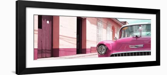 Cuba Fuerte Collection Panoramic - 1955 Chevy Pink Car-Philippe Hugonnard-Framed Photographic Print