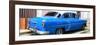 Cuba Fuerte Collection Panoramic - American Classic Blue Car-Philippe Hugonnard-Framed Photographic Print