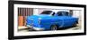 Cuba Fuerte Collection Panoramic - American Classic Blue Car-Philippe Hugonnard-Framed Photographic Print