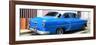 Cuba Fuerte Collection Panoramic - American Classic Blue Car-Philippe Hugonnard-Framed Photographic Print