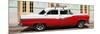 Cuba Fuerte Collection Panoramic - American Classic Car Red & White-Philippe Hugonnard-Mounted Photographic Print