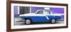 Cuba Fuerte Collection Panoramic - American Classic Car White and Blue-Philippe Hugonnard-Framed Photographic Print