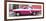 Cuba Fuerte Collection Panoramic - American Classic Car White and Dark Pink-Philippe Hugonnard-Framed Photographic Print