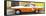 Cuba Fuerte Collection Panoramic - American Classic Car White and Orange-Philippe Hugonnard-Framed Stretched Canvas