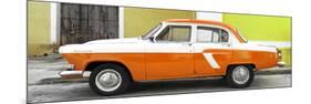 Cuba Fuerte Collection Panoramic - American Classic Car White and Orange-Philippe Hugonnard-Mounted Photographic Print