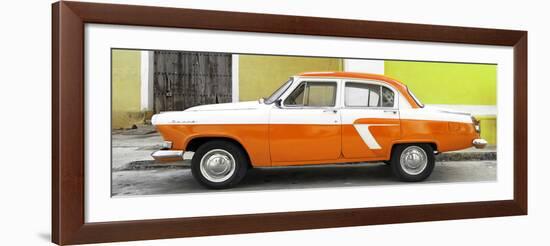 Cuba Fuerte Collection Panoramic - American Classic Car White and Orange-Philippe Hugonnard-Framed Photographic Print