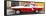 Cuba Fuerte Collection Panoramic - American Classic Car White and Red-Philippe Hugonnard-Framed Stretched Canvas