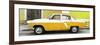 Cuba Fuerte Collection Panoramic - American Classic Car White and Yellow-Philippe Hugonnard-Framed Photographic Print