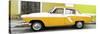 Cuba Fuerte Collection Panoramic - American Classic Car White and Yellow-Philippe Hugonnard-Stretched Canvas