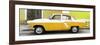 Cuba Fuerte Collection Panoramic - American Classic Car White and Yellow-Philippe Hugonnard-Framed Photographic Print