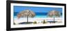 Cuba Fuerte Collection Panoramic - Beach Couple-Philippe Hugonnard-Framed Photographic Print