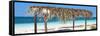 Cuba Fuerte Collection Panoramic - Beach Hut-Philippe Hugonnard-Framed Stretched Canvas