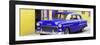 Cuba Fuerte Collection Panoramic - Beautiful Classic American Blue Car-Philippe Hugonnard-Framed Photographic Print