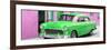Cuba Fuerte Collection Panoramic - Beautiful Classic American Green Car-Philippe Hugonnard-Framed Photographic Print