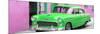 Cuba Fuerte Collection Panoramic - Beautiful Classic American Green Car-Philippe Hugonnard-Mounted Photographic Print