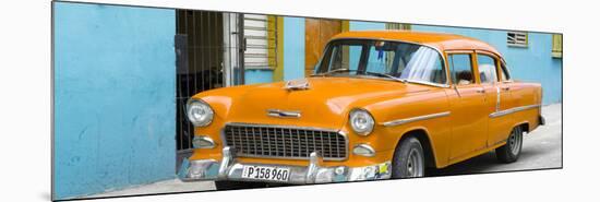 Cuba Fuerte Collection Panoramic - Beautiful Classic American Orange Car-Philippe Hugonnard-Mounted Photographic Print