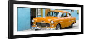 Cuba Fuerte Collection Panoramic - Beautiful Classic American Orange Car-Philippe Hugonnard-Framed Photographic Print