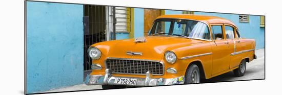 Cuba Fuerte Collection Panoramic - Beautiful Classic American Orange Car-Philippe Hugonnard-Mounted Photographic Print