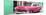 Cuba Fuerte Collection Panoramic - Beautiful Classic American Pink Car-Philippe Hugonnard-Mounted Photographic Print