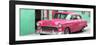 Cuba Fuerte Collection Panoramic - Beautiful Classic American Pink Car-Philippe Hugonnard-Framed Premium Photographic Print