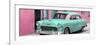 Cuba Fuerte Collection Panoramic - Beautiful Classic American Turquoise Car-Philippe Hugonnard-Framed Photographic Print