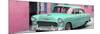 Cuba Fuerte Collection Panoramic - Beautiful Classic American Turquoise Car-Philippe Hugonnard-Mounted Photographic Print