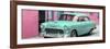 Cuba Fuerte Collection Panoramic - Beautiful Classic American Turquoise Car-Philippe Hugonnard-Framed Photographic Print