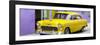 Cuba Fuerte Collection Panoramic - Beautiful Classic American Yellow Car-Philippe Hugonnard-Framed Photographic Print