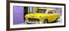 Cuba Fuerte Collection Panoramic - Beautiful Classic American Yellow Car-Philippe Hugonnard-Framed Photographic Print